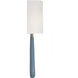 Jori Bath Wall Light in Aged Brass and Blue