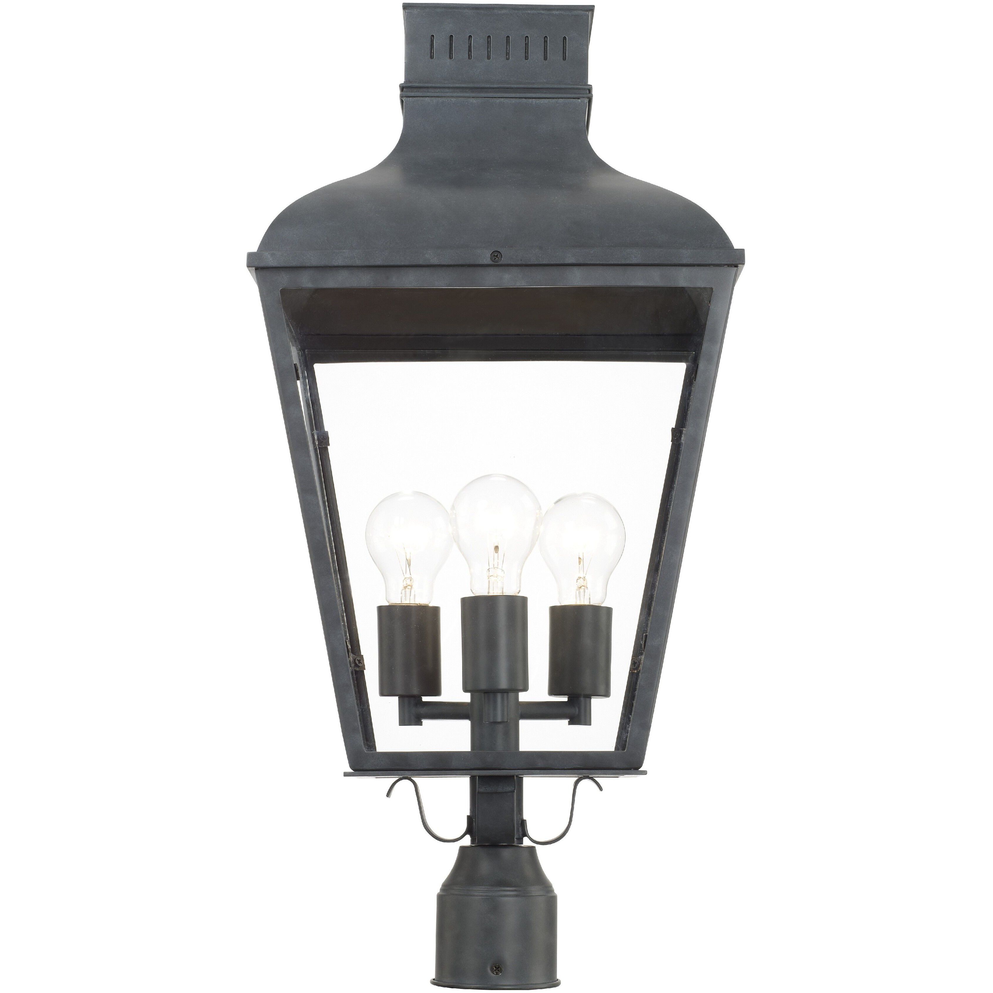 Dumont 3 Light 25.75 inch Graphite Outdoor Post