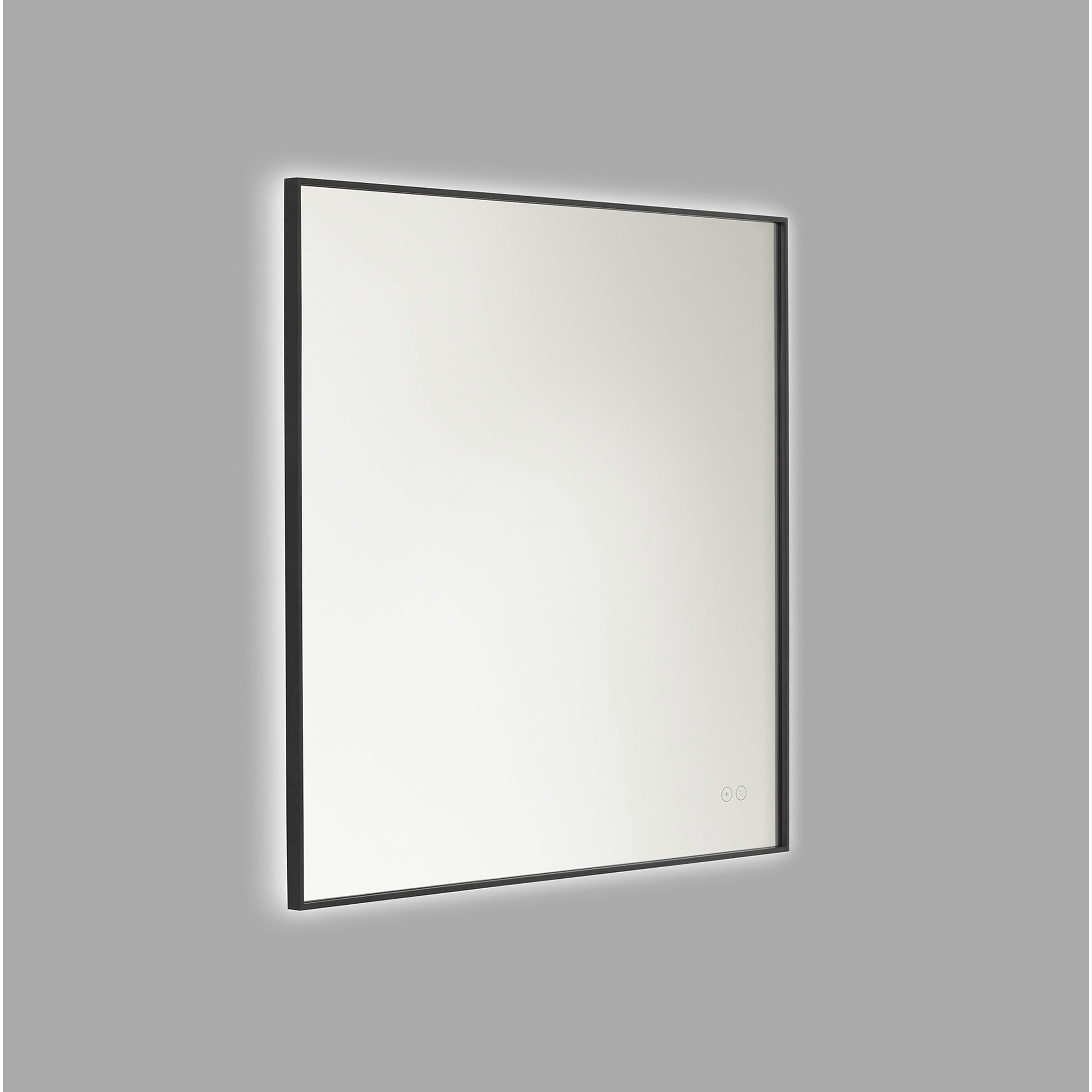 Cadre 30 X 30 inch Midnight Black Backlit Wall Mirror