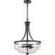 Calistoga 3 Light 17 inch Oil Rubbed Bronze Pendant Ceiling Light