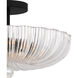 Belmond 3 Light 15.75 inch Matte Black Semi-Flush Mount Ceiling Light, Medium