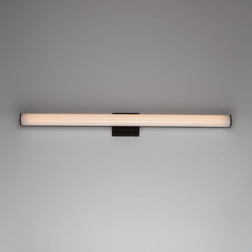 Rail LED 30 inch Black Bath Vanity Wall Light
