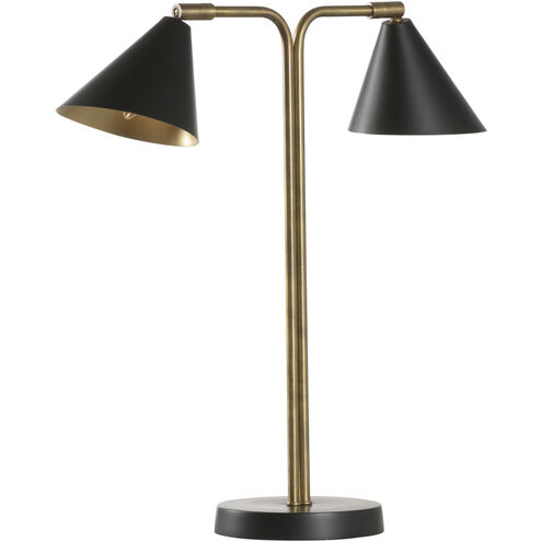 Frederick Cooper 40.00 watt Antique/Black/Black Table Lamp Portable Light