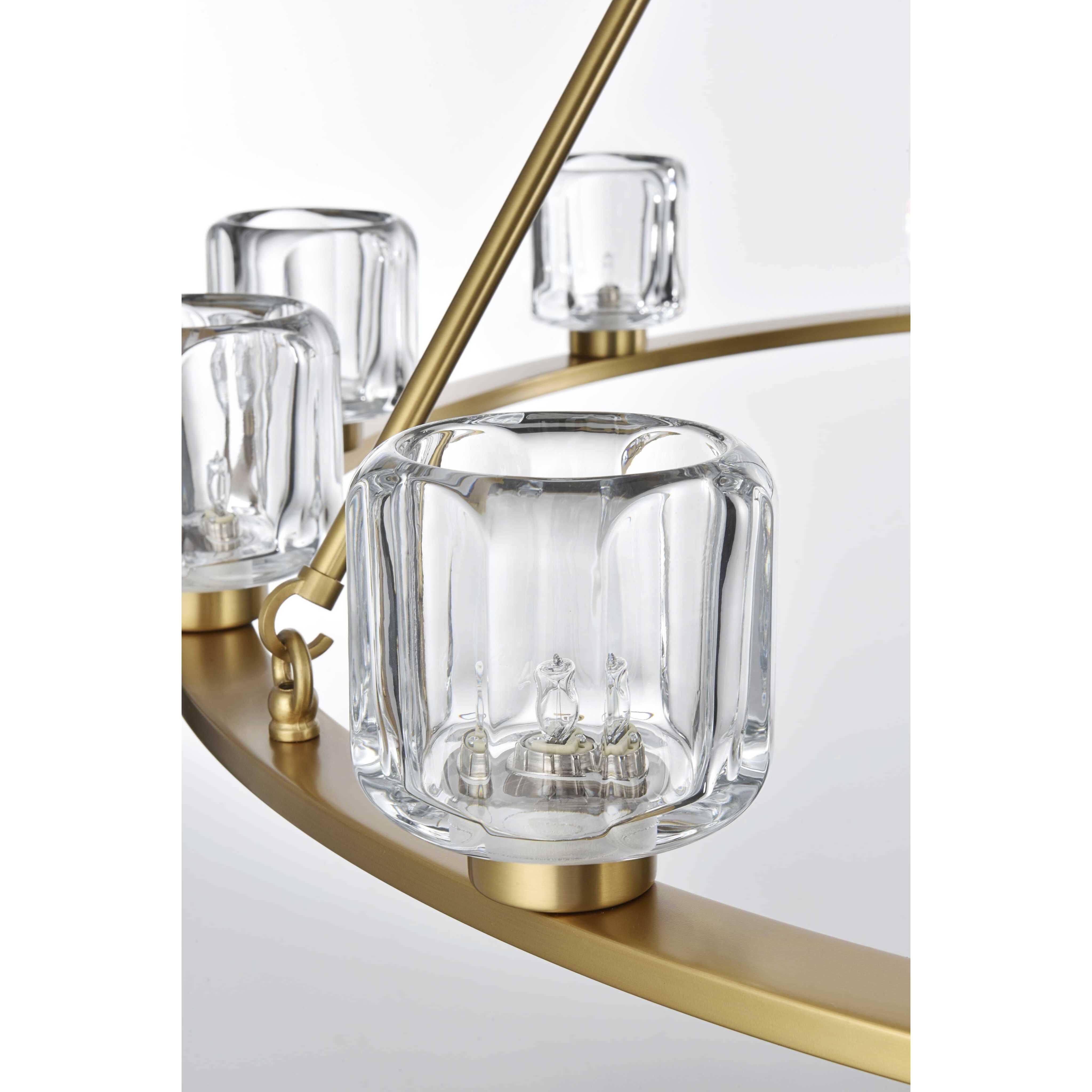 Cadence 12 Light 48 inch Satin Gold Chandelier Ceiling Light