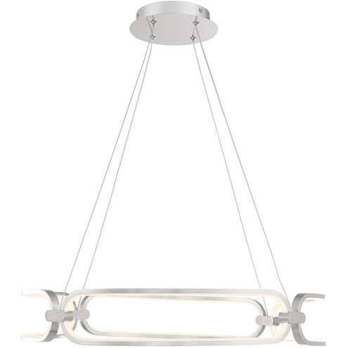 Charmed LED 24 inch Brushed Nickel Pendant Ceiling Light in 24in, dweLED