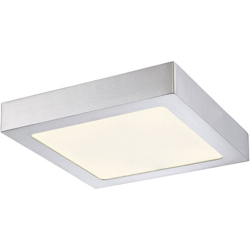 Avon 9 inch Satin Nickel Flush Mount Ceiling Light, Small