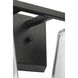 Vertex 2 Light 12.87 inch Matte Black Bath Light Wall Light