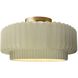 Radiance Collection - Pleated Tier Semi-Flush Ceiling Light, Form+Finish+Function
