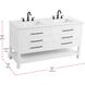 Karson 60 X 34 inch White Bathroom Vanity Cabinet