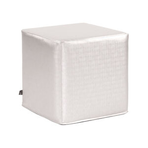 No Tip 17 inch Luxe Mercury Block Ottoman with Cover