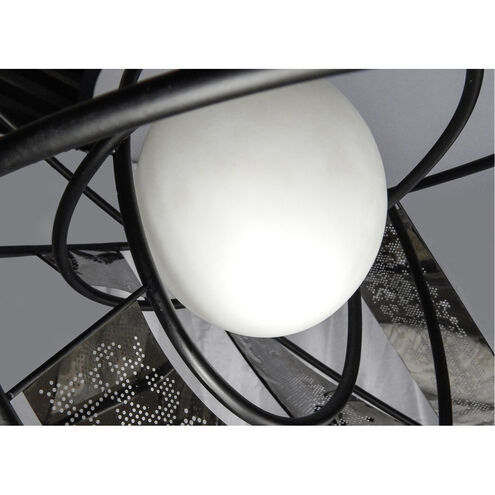 Astro LED LED 18 inch Black/Stainless Steel Single Pendant Ceiling Light