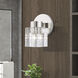 Rotterdam 1 Light 7 inch Polished Nickel Crystal Single Sconce Wall Light