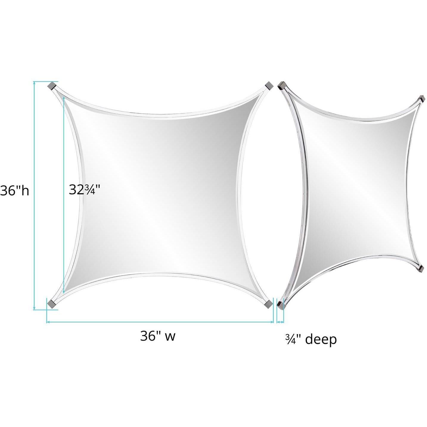 Flair 36 X 36 inch Clear Mirror