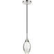 Hail LED 4.25 inch Polished Nickel Mini Pendant Ceiling Light