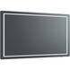 Compact 60 X 42 inch Black LED Lighted Mirror, Vanita by Oxygen