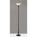 Claret 72 inch 150.00 watt Black Wood Torchiere Portable Light