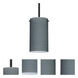 Stilo 7 LED Black Stem Pendant Ceiling Light
