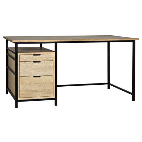 Nabucco 60 X 30 inch Bleached Walnut Desk