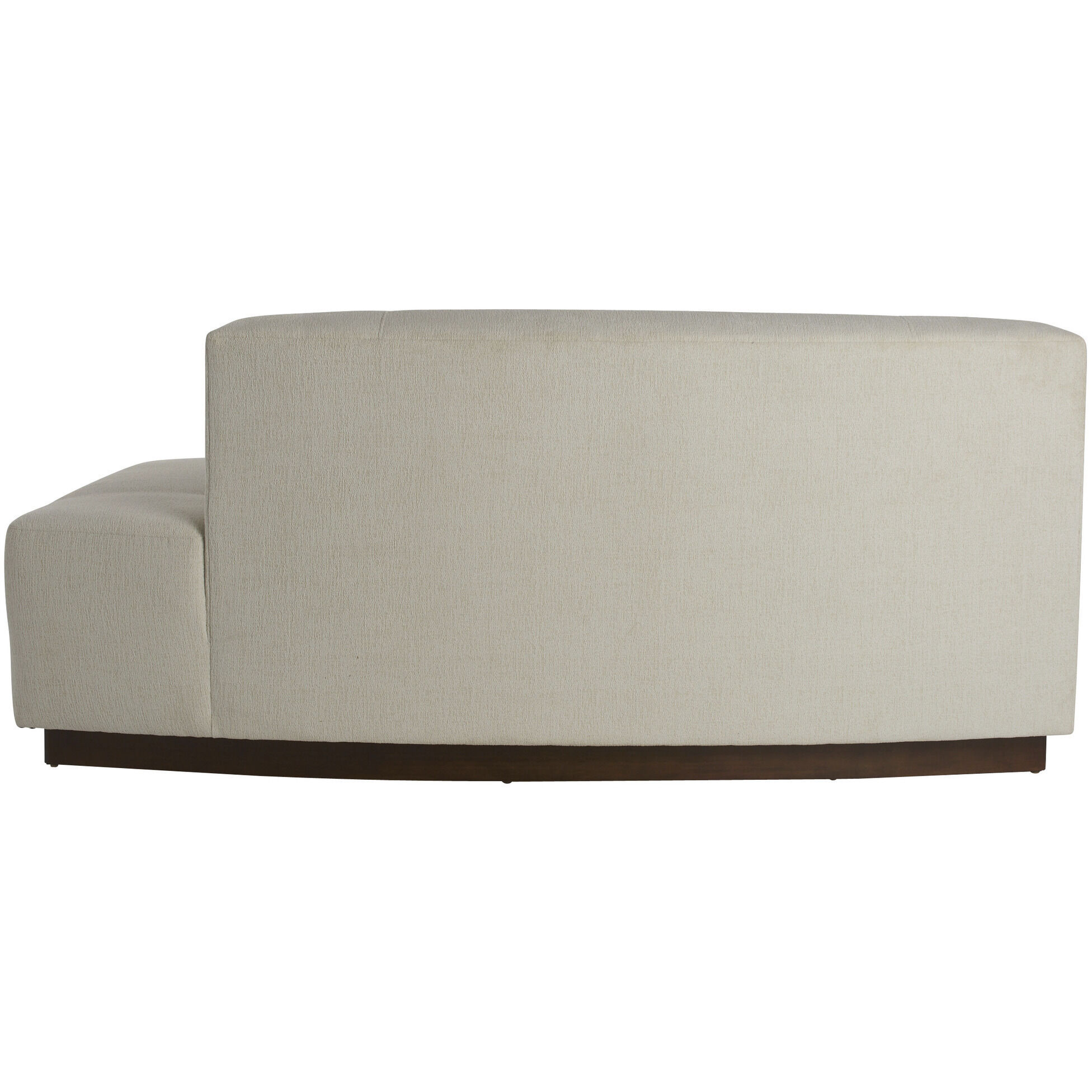 Islander Vanilla and Dark Walnut Sofa, Right
