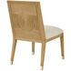 Santos Sea Sand and Satin Brass and Liller Malt Side Chair