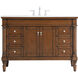 Lexington 48 X 21.5 X 35 inch Walnut Vanity Sink Set