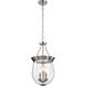 Boliver 3 Light 11.75 inch Brushed Nickel Pendant Ceiling Light