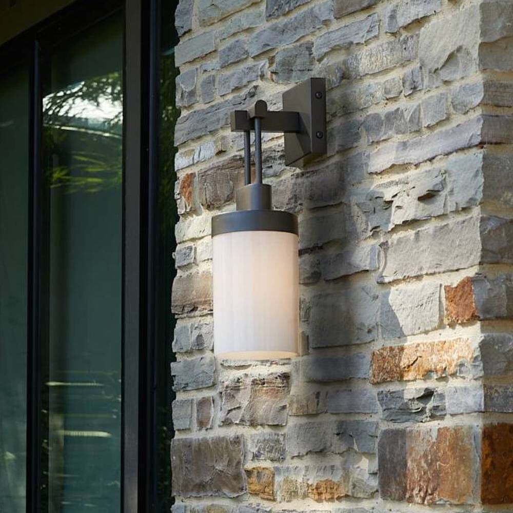 Everest 1 Light 16.5 inch Marine Grade Aged Iron Outdoor Sconce