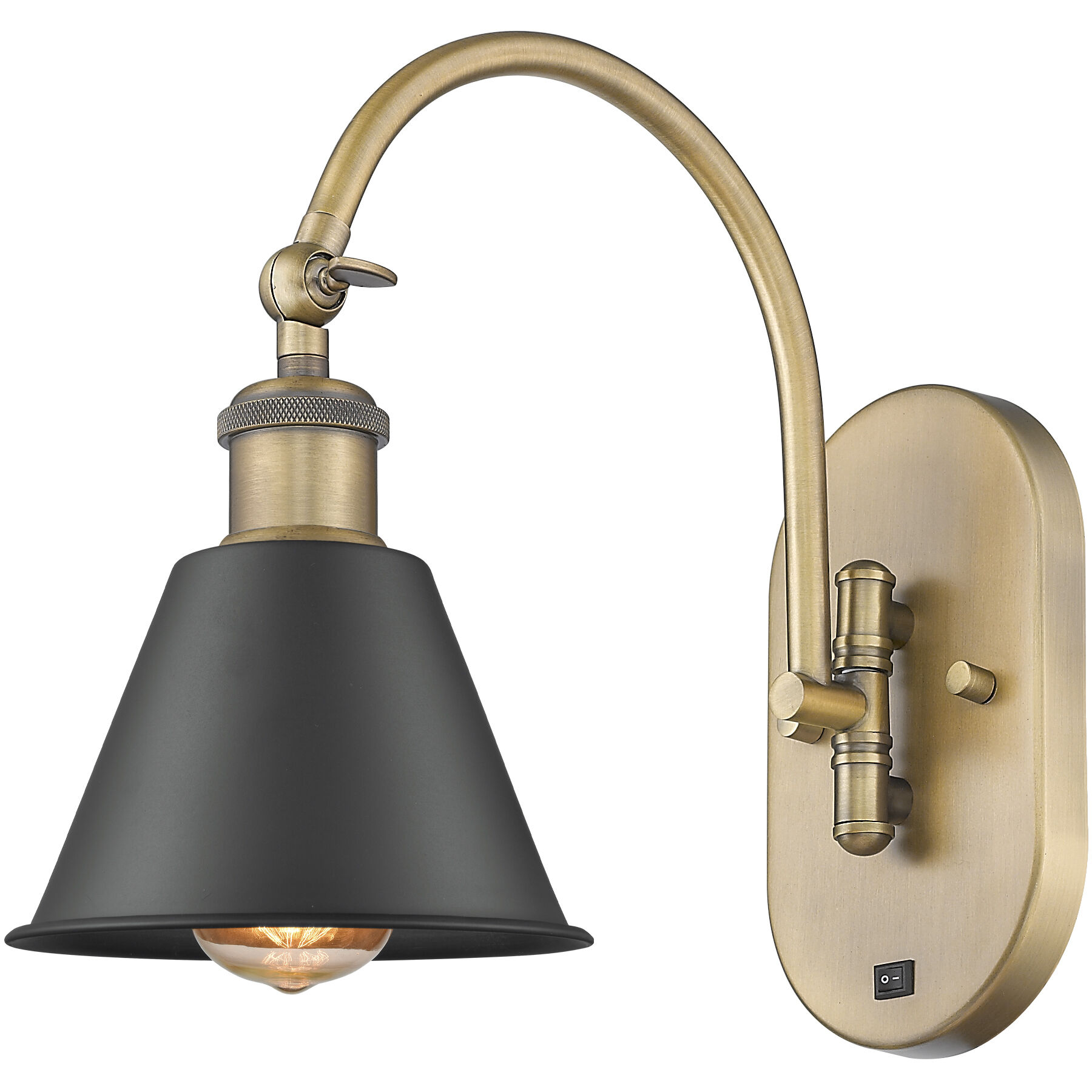 Ballston Smithfield LED 7 inch Brushed Brass Sconce Wall Light