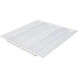 Brentwood LED 24 inch White Troffer Ceiling Light, Double Basket
