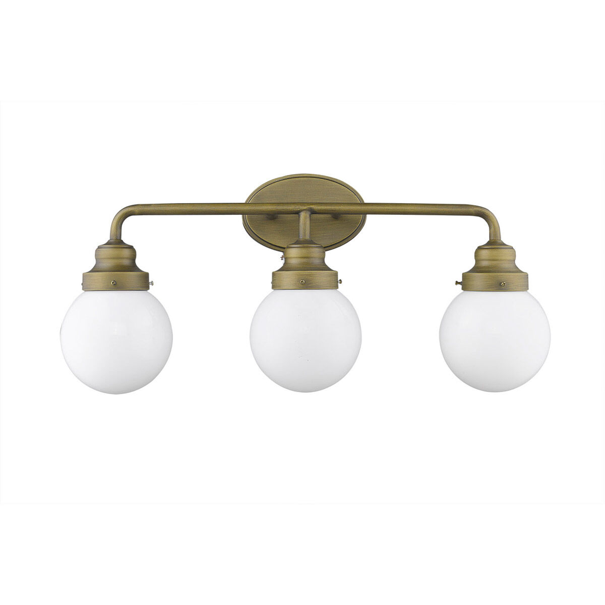 Portsmith 3 Light 26 inch Raw Brass Vanity Light Wall Light