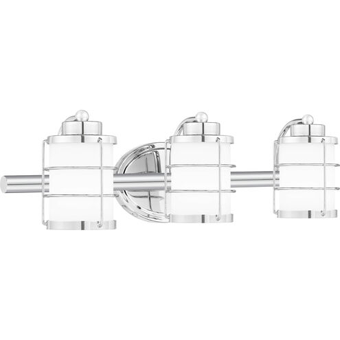 Hazlett 3 Light 23 inch Polished Chrome Bath Light Wall Light