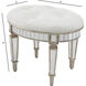 Garbo Mirrored Ottoman or Stool