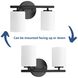 Replay 2 Light 13 inch Textured Black Bath Vanity Wall Light