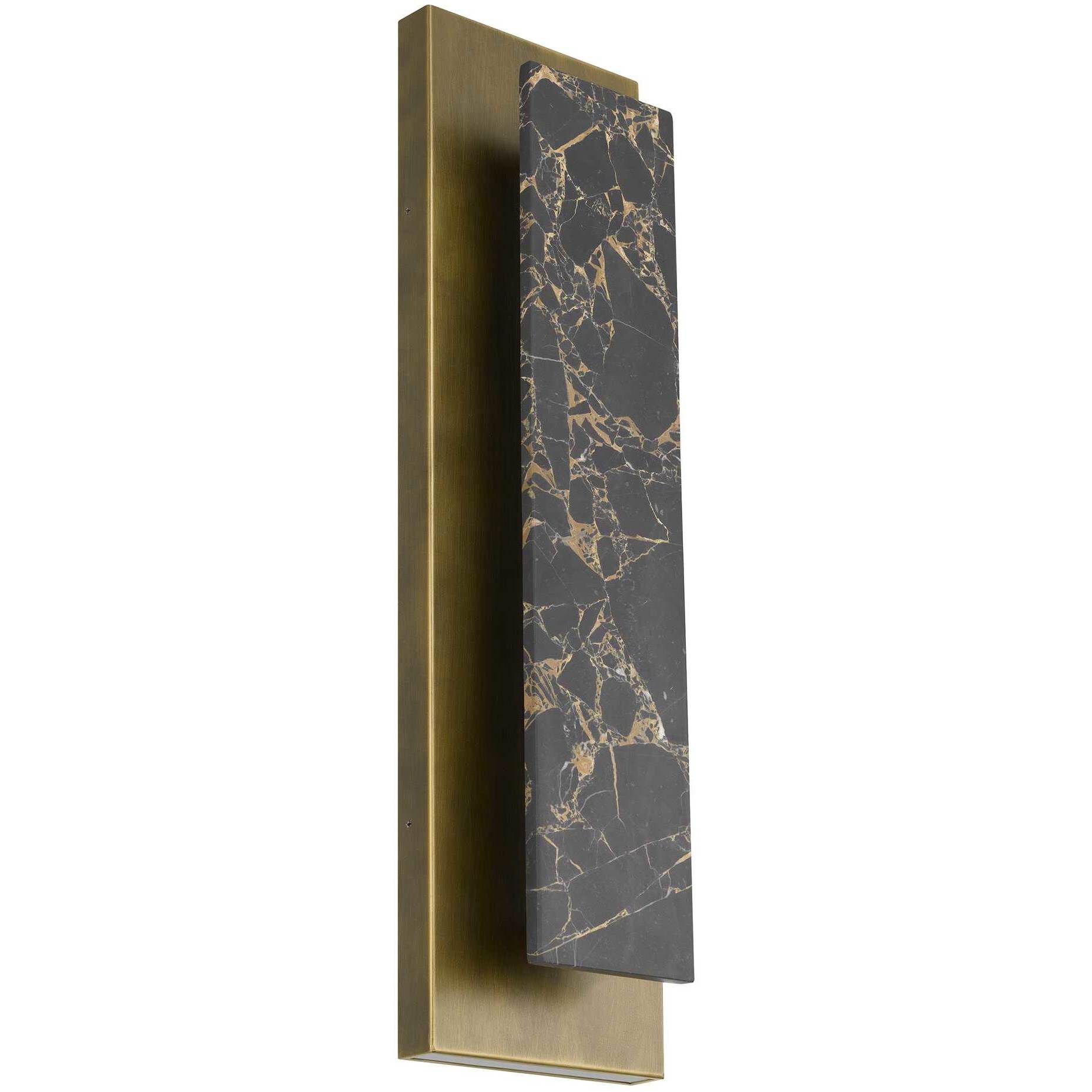 Zoey LED 24 inch Painted Antique Brass Outdoor Wall Sconce