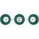 Orwell 3 Light 35.75 inch Pewter Linear Pendant Ceiling Light in Pine Green