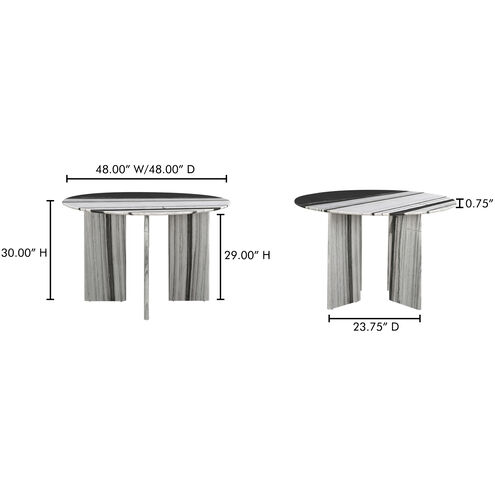 Celia 48 X 48 inch Multicolor Dining Table