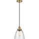 Sean Lavin Baskin 1 Light 9 inch Satin Brass Pendant Ceiling Light