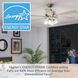 Fonthill 52 inch Brushed Nickel with Light Gray Oak Blades Ceiling Fan