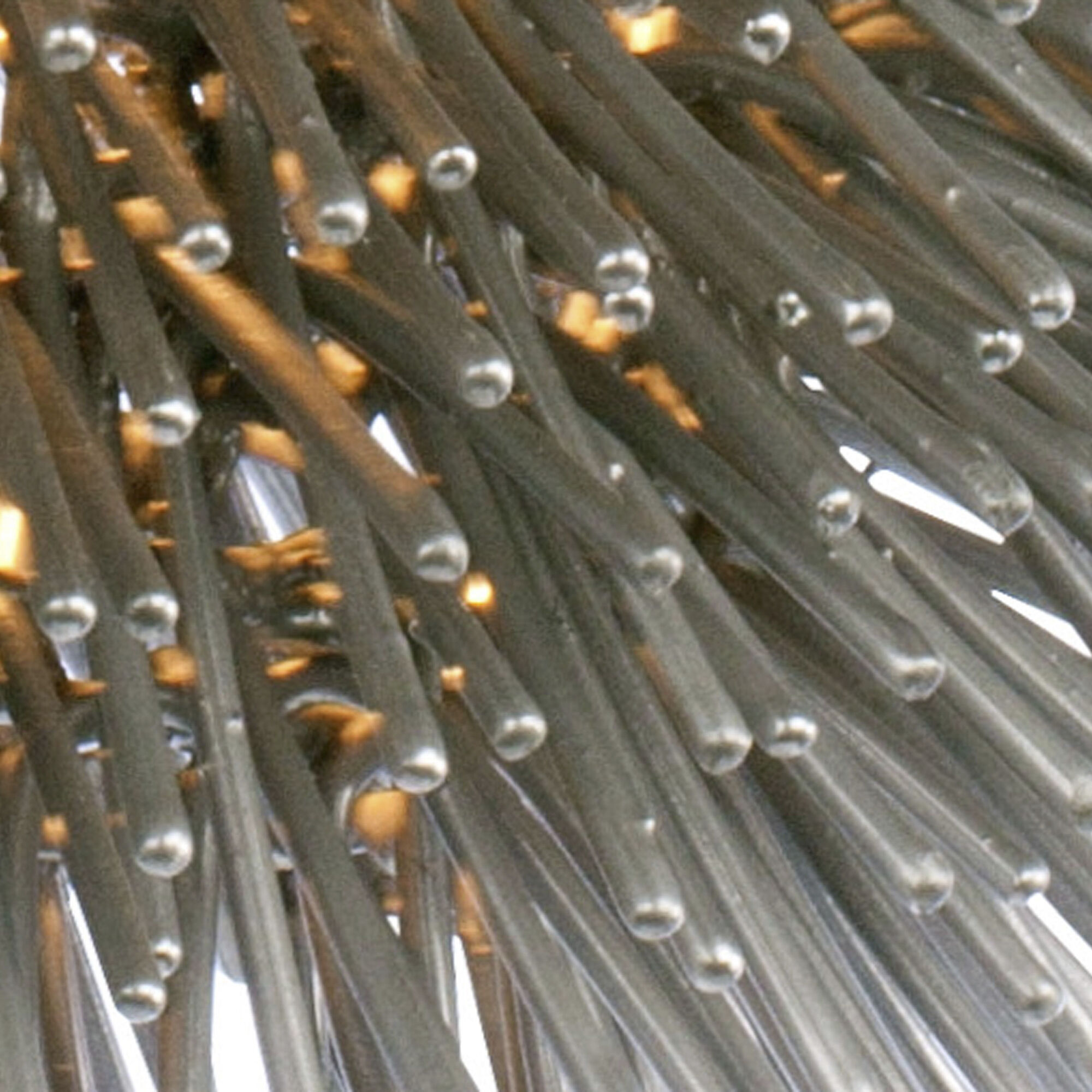 Urchin 1 Light 9 inch Painted Chrome Mini Pendant Ceiling Light