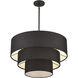 Bainbridge 5 Light 28 inch Black Pendant Chandelier Ceiling Light, Medium