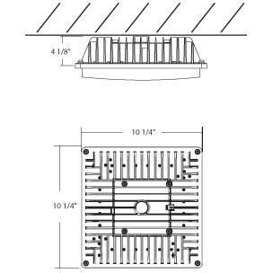 Ontario LED 4 inch Architectural Bronze Outdoor Wall Mount
