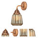 Nouveau 2 Chatham 1 Light 6 inch Antique Copper Sconce Wall Light in Mercury Glass