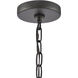 Hopkins 1 Light 7.25 inch Charcoal Outdoor Pendant