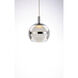 Swank LED 11.75 inch Polished Chrome Multi-Light Pendant Ceiling Light