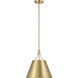 Willis 1 Light 14 inch Warm Brass Pendant Ceiling Light