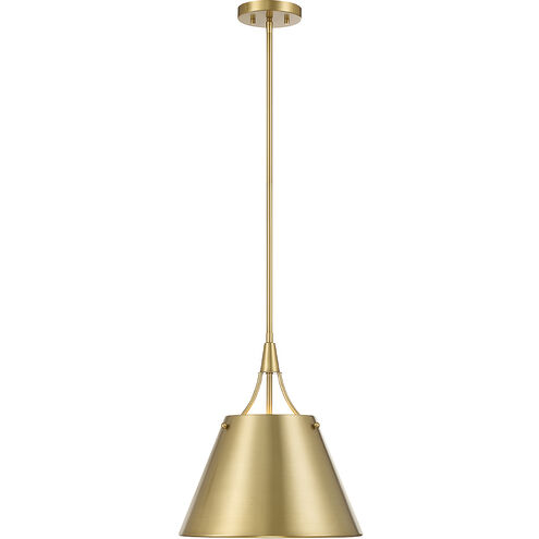 Willis 1 Light 14 inch Warm Brass Pendant Ceiling Light