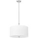 Linden LED 18 inch Brushed Nickel Pendant Ceiling Light