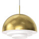Modern Tiers 1 Light 20 inch Brass Pendant Ceiling Light