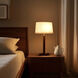 Swiss Cross 29 inch 23 watt Dark Walnut and Weathered Brass Table Lamp Portable Light