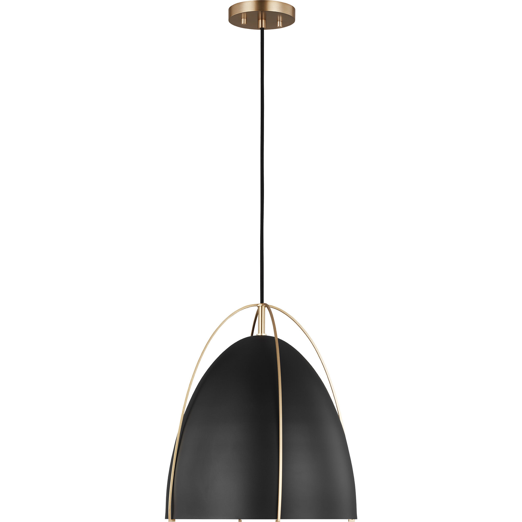 Sean Lavin Norman 1 Light 13.38 inch Satin Brass Pendant Ceiling Light